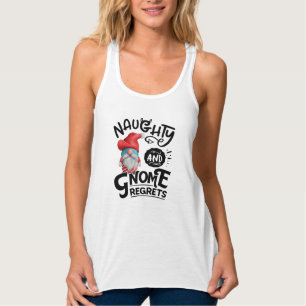 Camiseta Con Tirantes Naughty Y Gnome Lamentan A Los Navidades Gnome