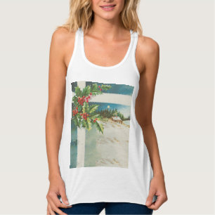 Camiseta Con Tirantes Navidades de la escena Holly Snow Winter