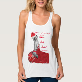 Camiseta Con Tirantes Navidades divertidos Pinup Chiste Damas Racerback 