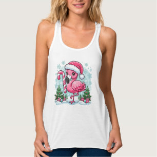Camiseta Con Tirantes Navidades Flamingo Sublimation Clipart