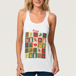Camiseta Con Tirantes Navidades Símbolos Medley Art Thunder_Cove