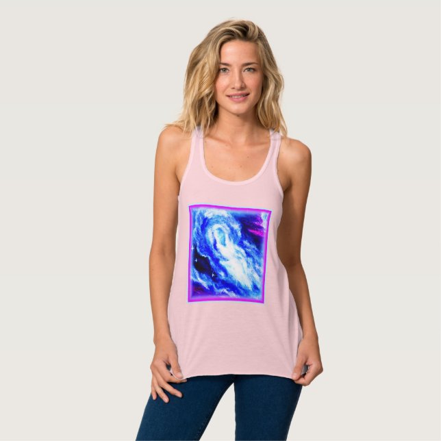 Camiseta Con Tirantes Nebula Stars Hermoso Diseño. ¡Hazte con una en Zaz (Anverso completo)