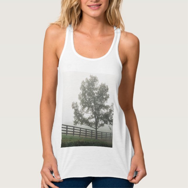 Camiseta Con Tirantes Niebla del campo de Ozarks (Anverso)
