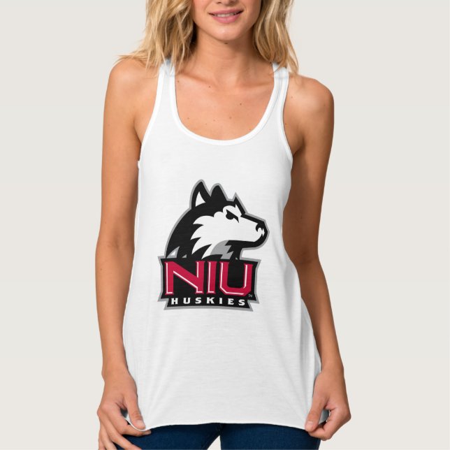 Camiseta Con Tirantes NIU Huskies Wordmark (Anverso)