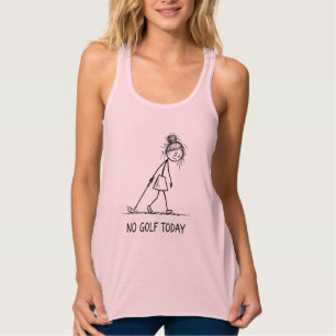 Camiseta Con Tirantes No Golf Hoy Chica Triste Divertida Figura de Palit