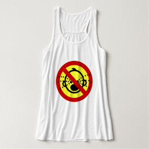 Camiseta Con Tirantes NO HAY Bebés Llorando ⚠ Rótulo del aeropuerto tail
