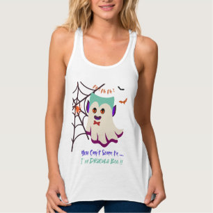 Camiseta Con Tirantes No puedes asustarme soy el botín blanco de Dracula