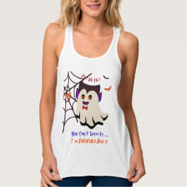 Camiseta Con Tirantes No puedes asustarme soy el botín blanco de Dracula