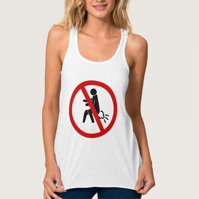 Camiseta Con Tirantes NO ⚠ Rótulo de inodoros tailandeses divertidos ⚠ (Anverso)