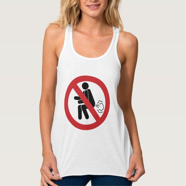 Camiseta Con Tirantes NO ⚠ Rótulo de inodoros tailandeses divertidos ⚠ (Anverso)