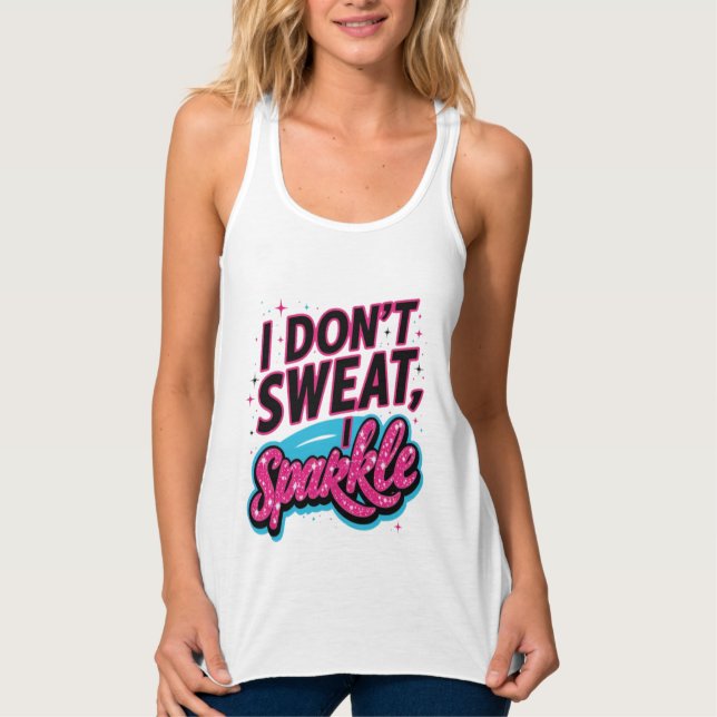 Camiseta Con Tirantes No sudo, me muero. (Anverso)