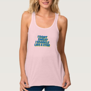 Camiseta Con Tirantes No sudo, soplo como una estrella.