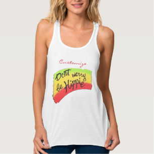 Camiseta Con Tirantes No te preocupes por ser hippie Thunder_Cove