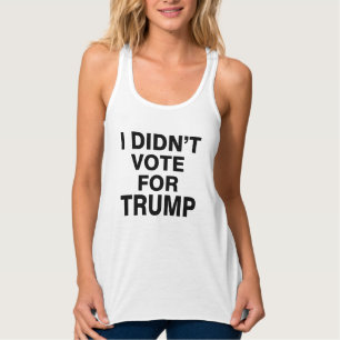 Camiseta Con Tirantes No votó por Trump