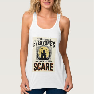 Camiseta Con Tirantes Noche de Brujas Asusta a Todos con Derecho a Espel