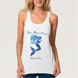 Camiseta Con Tirantes Nombre del barco de la sirvienta Personalizado y c