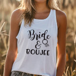 Camiseta Con Tirantes Novia de Bachelorette y boda de Boujee<br><div class="desc">Novia de Bachelorette y boda de Boujee
¡Camisa nupcial perfecta para que la novia sea! ¡Haga clic mi marca para ver más!</div>