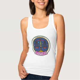 Camiseta Con Tirantes NP Libra Mujeres delgadas encajan en el tanque de 