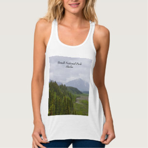 Camiseta Con Tirantes Nublado en la cima del tanque de Denali