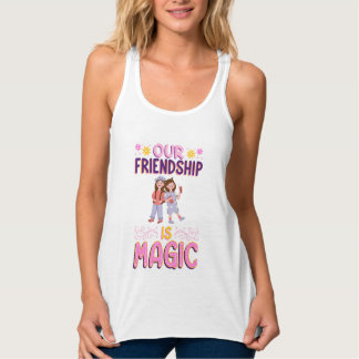 CAMISETA CON TIRANTES NUESTRA AMISTAD ES MÁGICA. AMIGOS. BBF