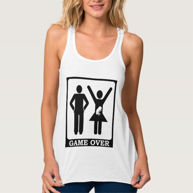 Camiseta Con Tirantes Nueva mamá para ser - Fin del juego (Anverso)
