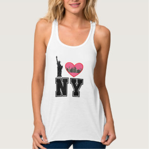 Camiseta Con Tirantes Nueva York con foto de City Heart, Libertad