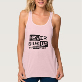 Camiseta Con Tirantes Nunca rendirse