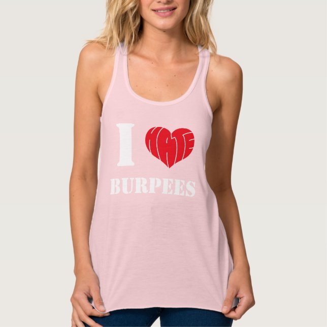 Camiseta Con Tirantes Odio las burpetas (Anverso)