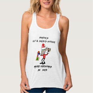 Camiseta Con Tirantes Oficial de Elf y Seguridad de Santa Feliz Navida