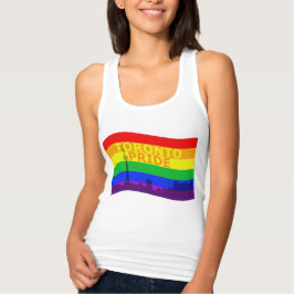 Camiseta Con Tirantes Ola de Bandera del Orgullo de Toronto