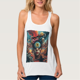 Camiseta Con Tirantes One-Eyed Dreamer: Surrealist Art T-Shirt