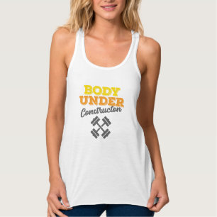 Camiseta Con Tirantes Órgano De Trabajo Motivador En Construcción