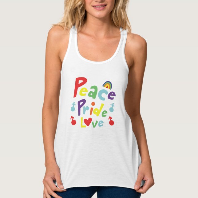 Camiseta Con Tirantes Orgullo de la Paz (Anverso)