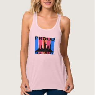 Camiseta Con Tirantes Orgulloso neoyorquino - Amante de Nueva York
