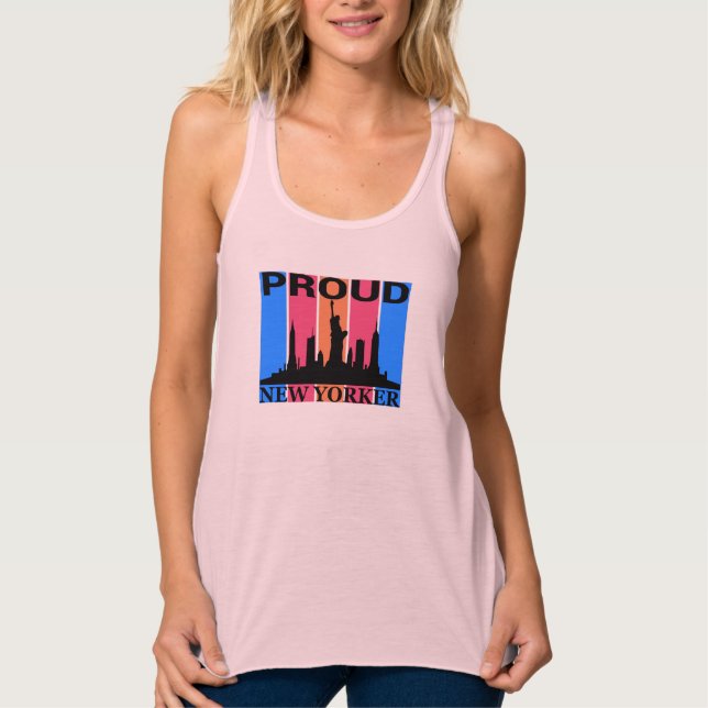 Camiseta Con Tirantes Orgulloso neoyorquino - New York Lover (Anverso)