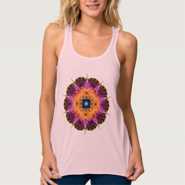 Camiseta Con Tirantes Ornamento fractal (Anverso)