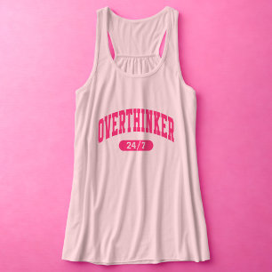 Camiseta Con Tirantes Overthinker Funny Women's