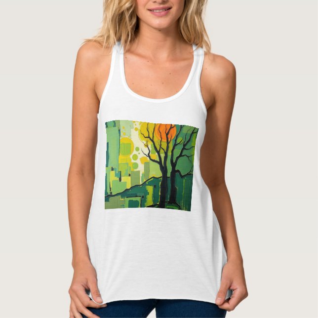 Camiseta Con Tirantes Paisagem (Anverso)