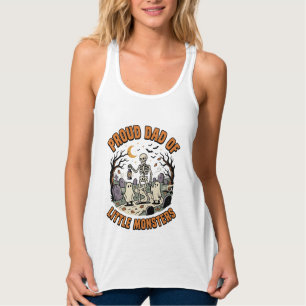 Camiseta Con Tirantes Papá de Halloween Pequeños Monstruos Noche