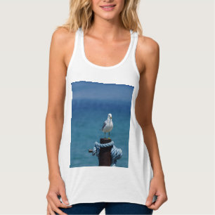 Camiseta Con Tirantes Paraíso De Gaviotas En El Tanque Mackinac Arriba