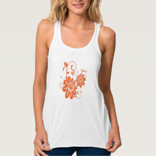 Camiseta Con Tirantes Parte superior del indicador de flor