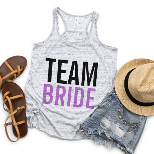 Camiseta Con Tirantes Partido Bachelorette de Team Bride Lilac