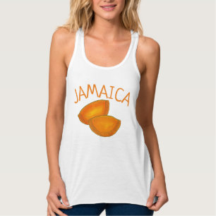 Camiseta Con Tirantes Patentes de carne jamaiquina Cocinando alimentos J