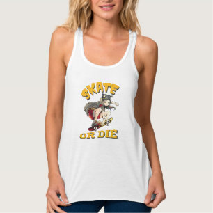 Camiseta Con Tirantes Patinar o morir Chica Skateboarder