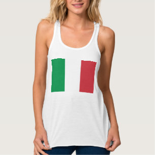 Camiseta Con Tirantes Patriótico italiano de bandera italiana de Italia