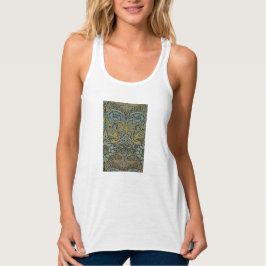Camiseta Con Tirantes Pavo real y dragón (por William Morris)