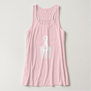 Camiseta Con Tirantes Paz de afro-pelo