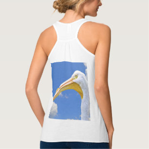 Camiseta Con Tirantes Película blanca estadounidense