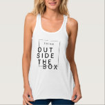 Camiseta Con Tirantes Pensar Fuera De La Caja | MODA INSPIRADORA<br><div class="desc">Por diseños redefinidos</div>
