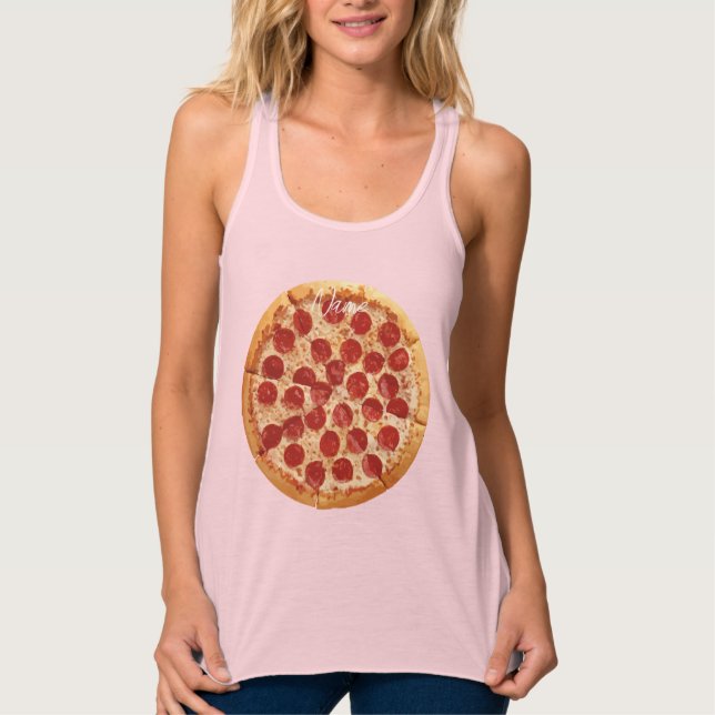 Camiseta Con Tirantes Pepperoni Pizza Thunder_Cove (Anverso)